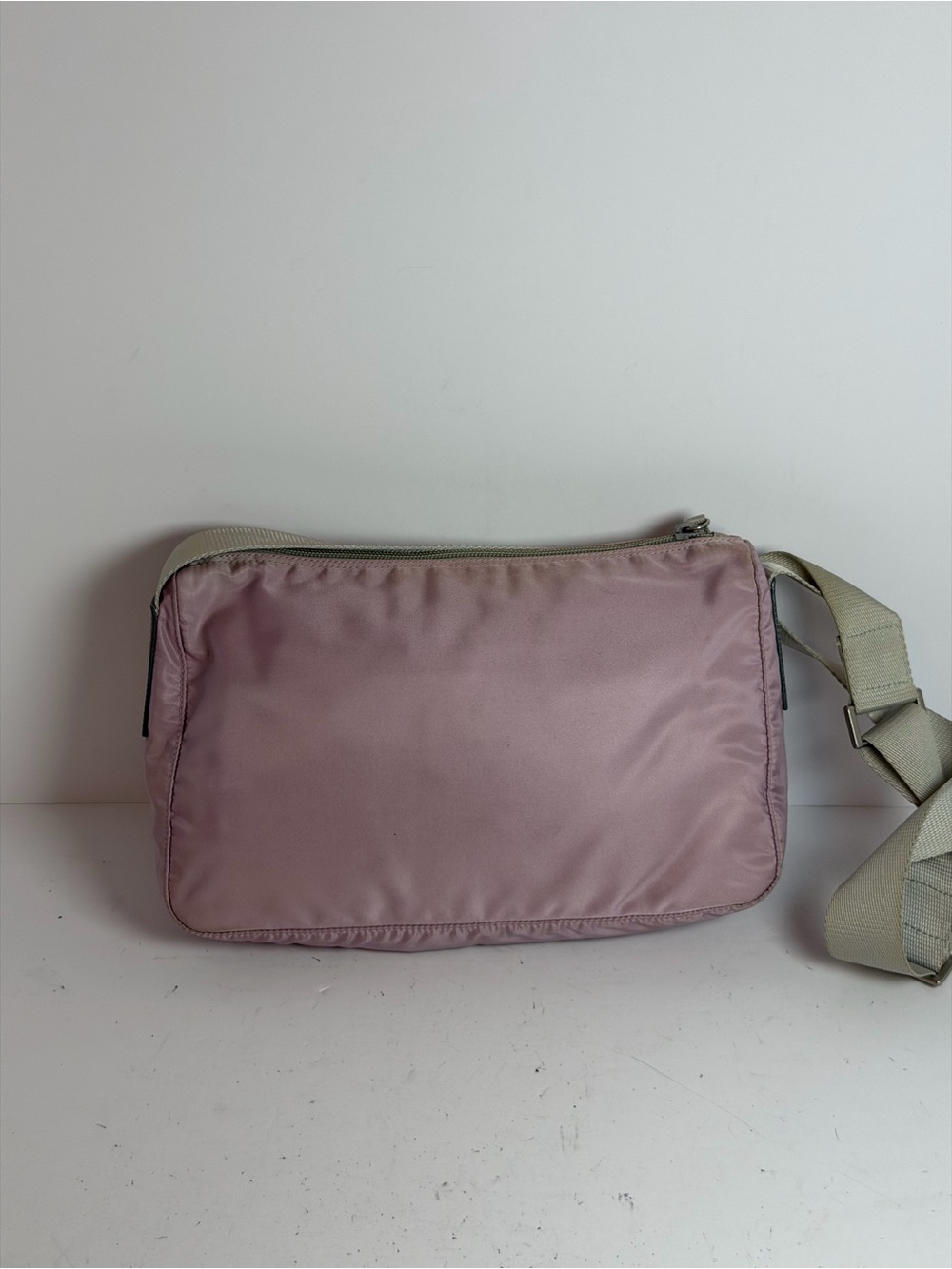 Prada Tessuto Soft Pink Hue Nylon Shoulder Crossbody Bag - Picture 7 of 16
